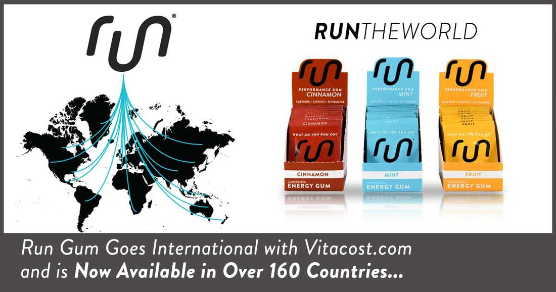 Run Gum Goes International with Vitacost.com