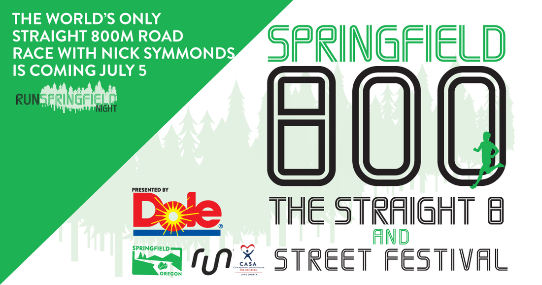 Nick Symmonds and the City of Springfield Announce the 5th Annual World’s Only Straight 800m on July 5th.