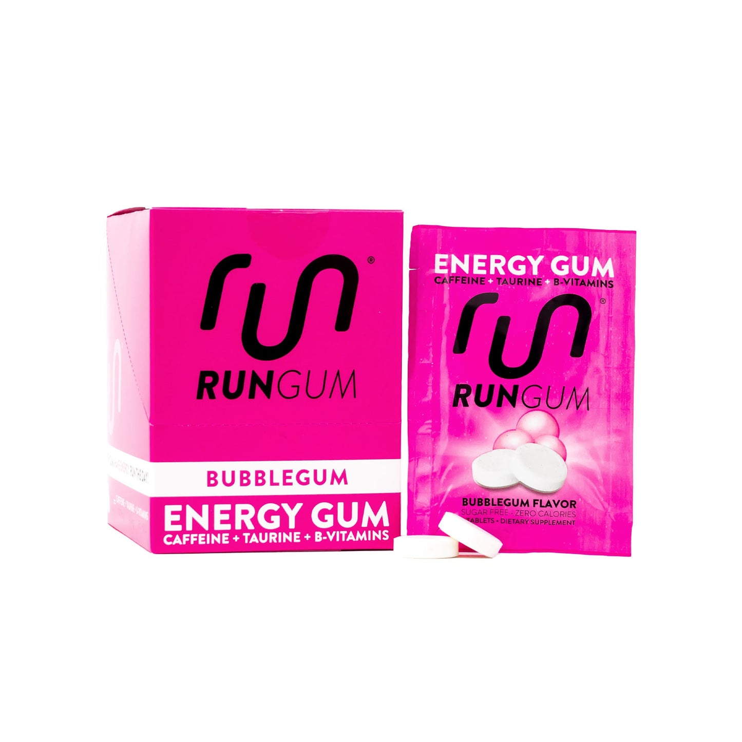 Energy Gum Original  Caffeine Chewing Gum by Run Gum for Athletes,  Runners, Entrepreneurs