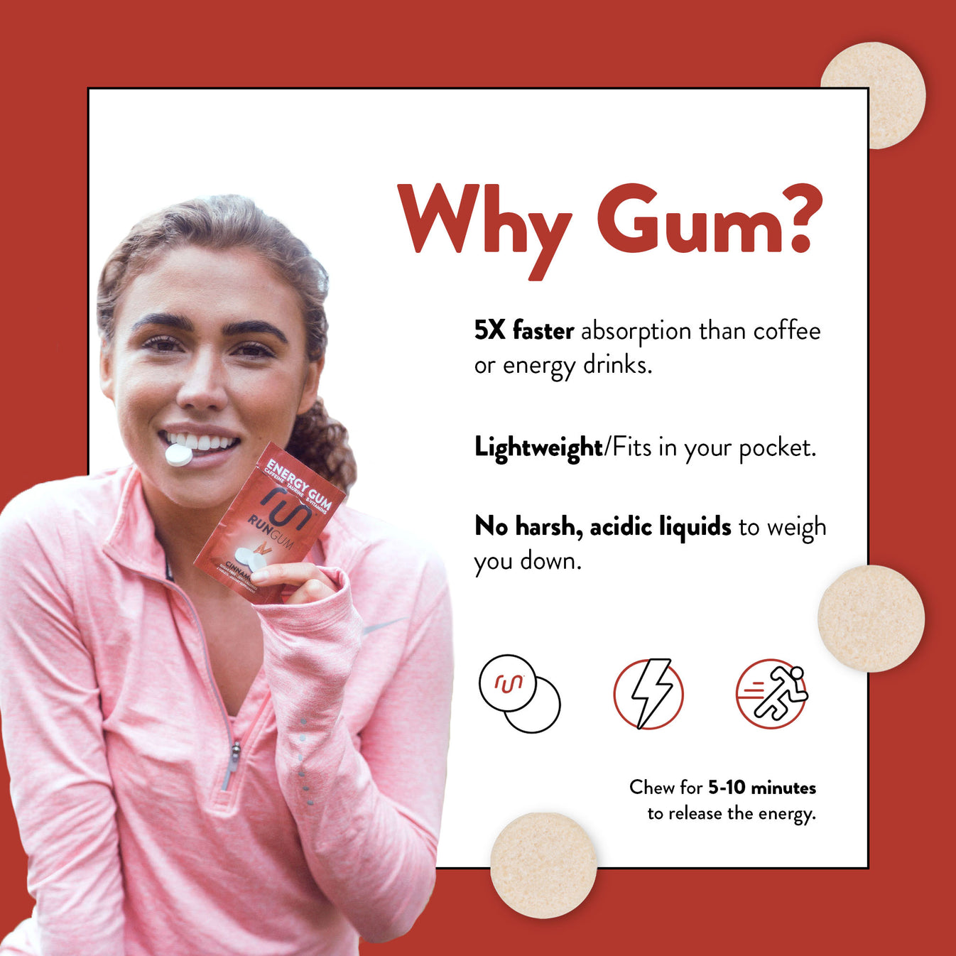 Cinnamon Caffeine Gum A Powerful Energy Supplement Run Gum