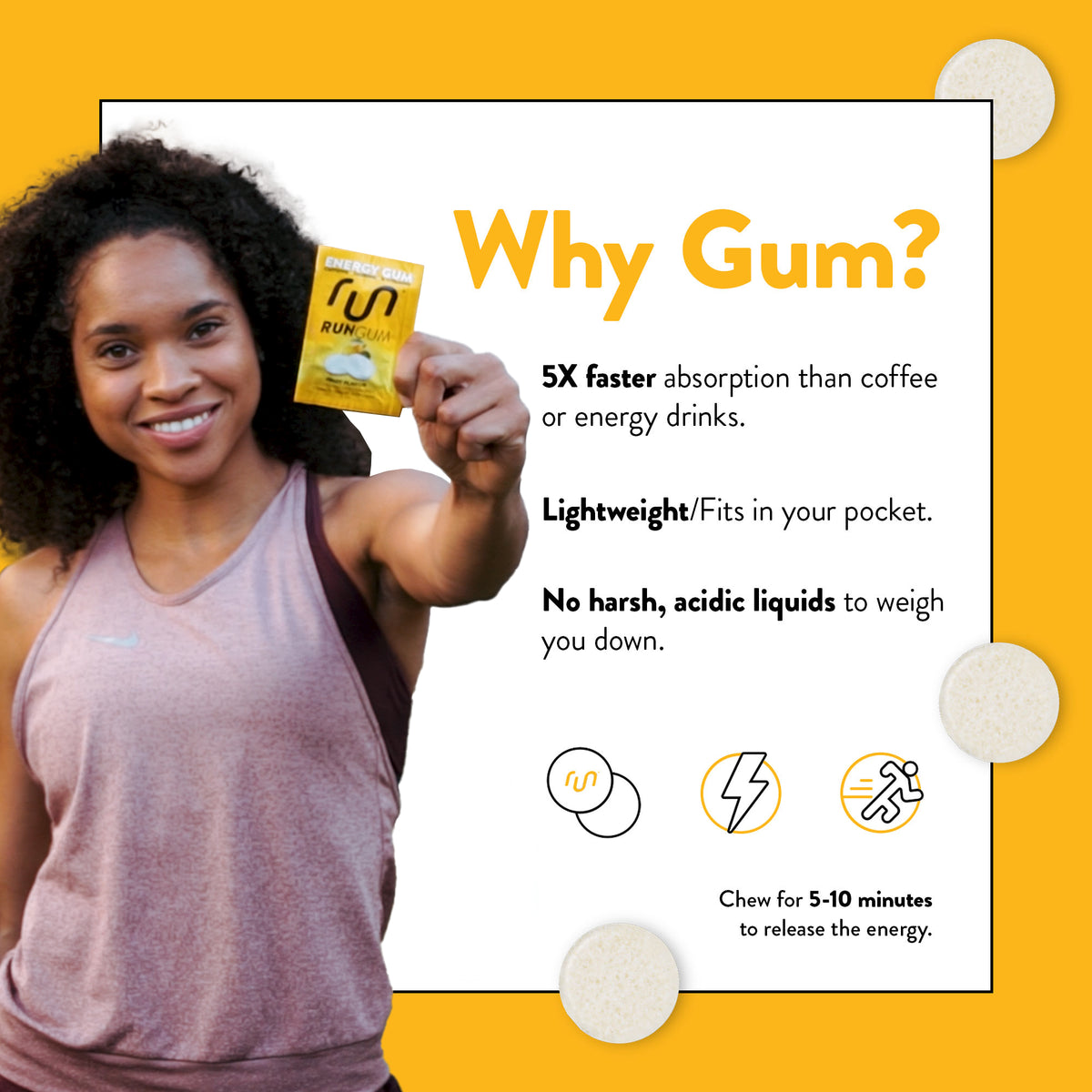 Fruit Energy Gum | An Alternative Energy Boost | RunGum.com – Run Gum